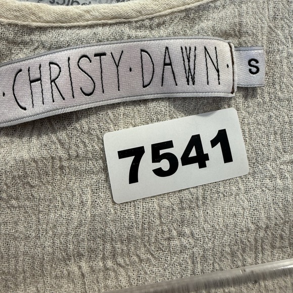 Christy Dawn The Paloma Dress Women S Rust Floral Tiered Sheer Boho $328 - Picture 13 of 14